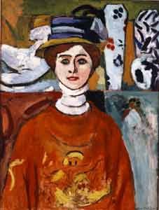 Matisse. La muchacha de ojos verdes, 1908. San Francisco Museum of Modern Art.El Espejo y la máscara. El retrato en el siglo de Picasso. Fund. Thyssen- Caja Madrid