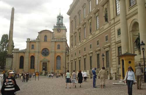Catedral de Estocolmo y alrededores
