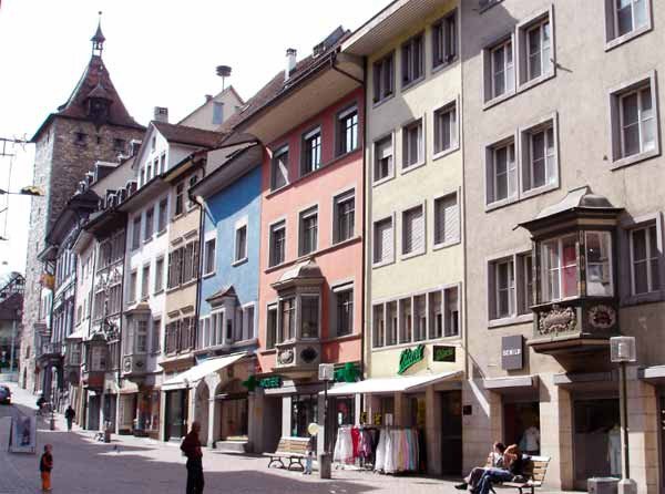 Schaffhausen es una ciudad básicamente tranquila y peatonal. Guiarte.com 