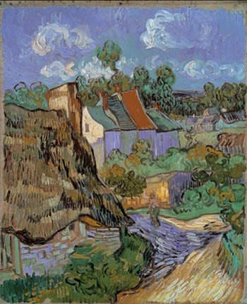 Vincent Van Gogh. Casas en Auvers. Museo de Bellas Artes de Boston.