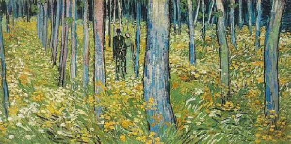 Dos figuras en el bosque. Vincent Van Gogh. 1980. Exposición Van Gogh. Últimos Paisajes.