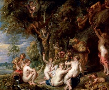 Ninfas y sátiros. Peter Paul Rubens.
