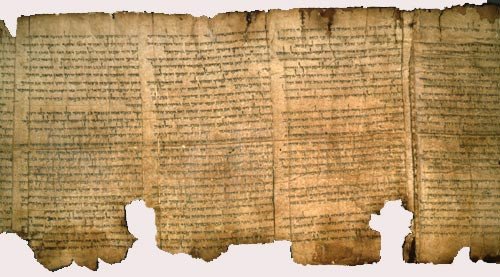 El rollo de Isaías (de los Manuscritos del Mar Muerto), 100 AC. Museo de Israel, Jerusalén