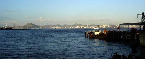 Vista desde el terminal marítimo de pasajeros de Rio de Janeiro.