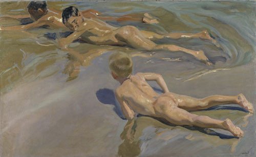 Chicos en la Playa, de Joaquín Sorolla. imagen, Museo del Prado