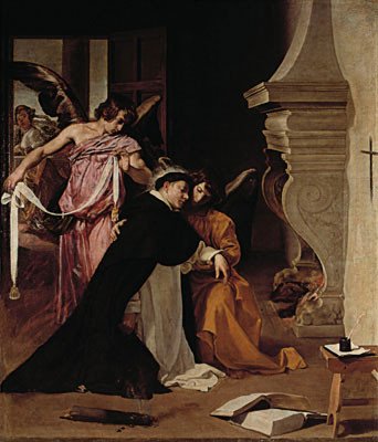 La tentación de Santo Tomás. Diego Velázquez. Orihuela, Museo Diocesano de Arte Sacro de Orihuela.