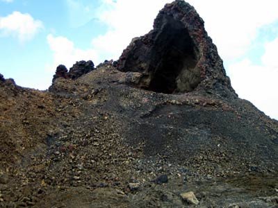Aguja volcánica, en Timanfaya. Guiarte.com