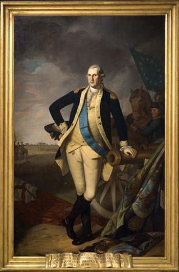 George Washington at the battle of Princeton. Charles Willson Peale