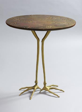 Mesa con patas de ave. Meret Oppenheim, 1939