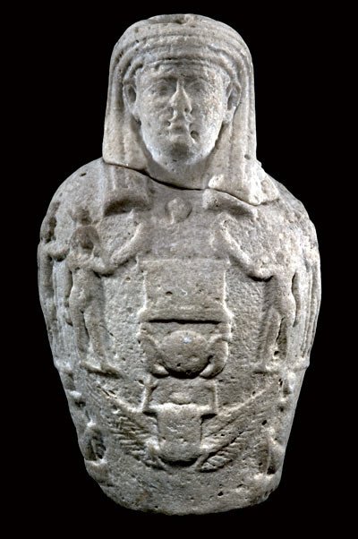 Vaso en forma de Osiris Canopo. Mármol. Siglos I-II d. C.