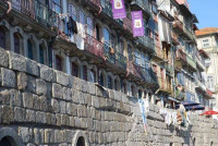 Balconadas da ribeira. Fotogra...
