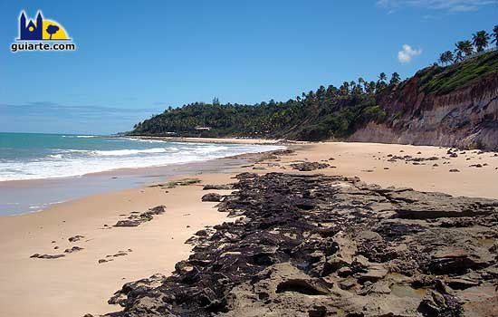 Playa de Cacimbinhas. Es una playa desértica que hay en el entorno de Pipa. Un paraíso natural. Guiarte Copyright