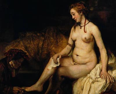 Betsabé. Óleo sobre lienzo, 142 x 142 cm. 1654. París, Musée du Louvre