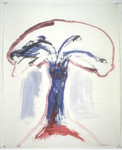Female Bomb. 1966. Nancy Spero. The New Art Collection, New York