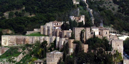 Imagen desde el entorno de la Alcazaba malagueña. Imagen de guiarte.com
