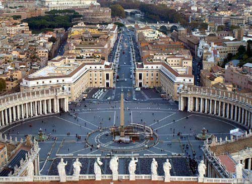 Ciudad del Vaticano. Vista desde la cúpula de la iglesia de San Pedro. guiarte.com. Copyright