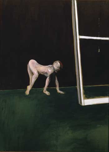 Niño paralítico andando a gatas. Óleo sobre lienzo, 198 x 142 cm. 1961. La Haya, Colección Gemeentemuseum Den Haag