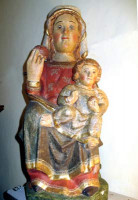 Virgen gótica, en Santa Marina...