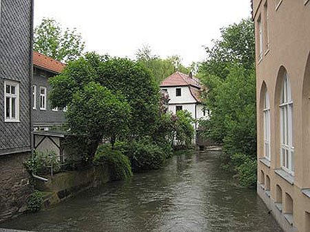 Apacible rincón en torno al río, en Erfurt. Imagen de Luis Javier Alvarez. Guiarte.com