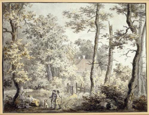 Casa de Campo en el Bosque. Caspar David Friedrich. 1797