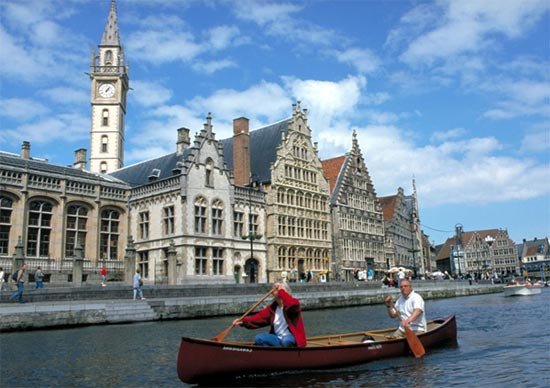 La ciudad de Gante. Foto Turismo de Flandes