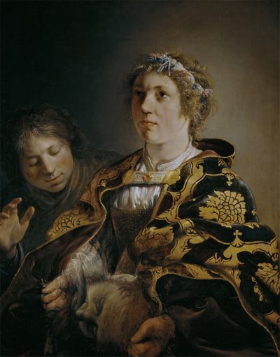 Judit presentando la cabeza de Holofernes, Salomon de Bray. De la muestra "Holandeses en el Prado"