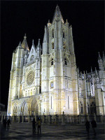 Vista nocturna de la Catedral...