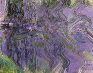 Monet, avanzó hacia la abstración, con su visión de la luz y de la instantaneidad