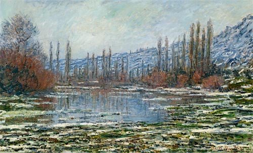 El deshielo en Vétheuil, 1880. Claude Monet