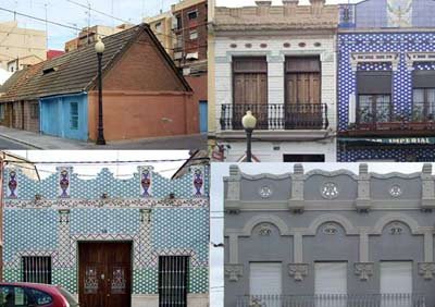 Imágenes del barrio, de la web http://www.cabanyal.com/nou/