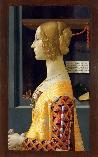 Retrato de Giovanna degli Albizzi Tornabuoni (1489-1490). Domenico Ghirlandaio
