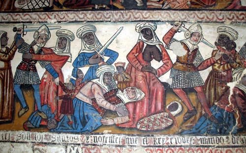 Matanza de los Inocentes, en la nave central de la Catedral. Guiarte.com. Copyright