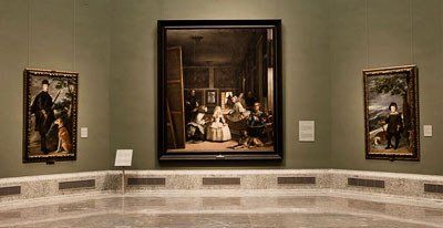 Las Meninas de Velázquez, presidiendo la gran sala basilical