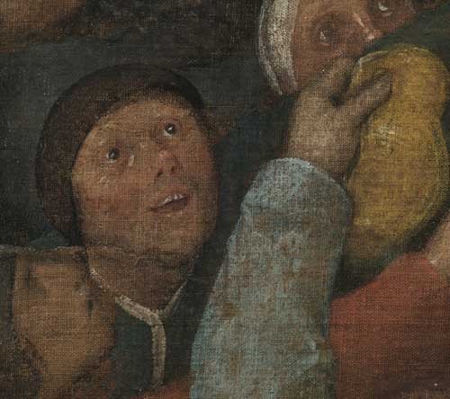 El vino de la fiesta de San Martín. Detalle. Pieter Bruegel el Viejo (1525/1530-1569)