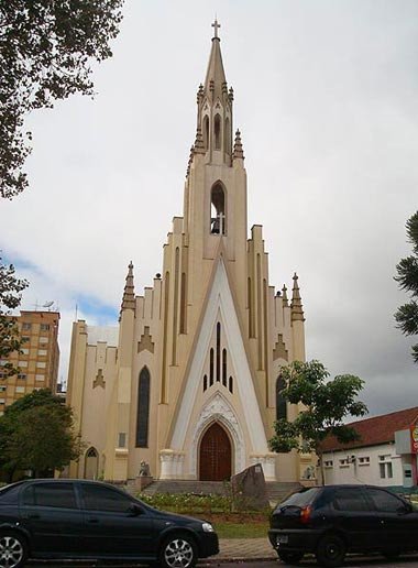 Iglesia Cristo Rey, en Bento Gonçalves. Foto Miguel Angel Alvarez, Guiarte.com