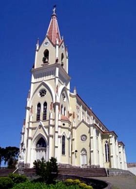 Iglesia Matriz de São Pedro, en Garibaldi. Foto Prefeitura de Garibaldi.