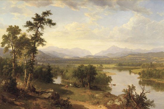 Paisaje de las Montañas White, Franconia Notch, New Hapshire, 1857. Asher B. Durand