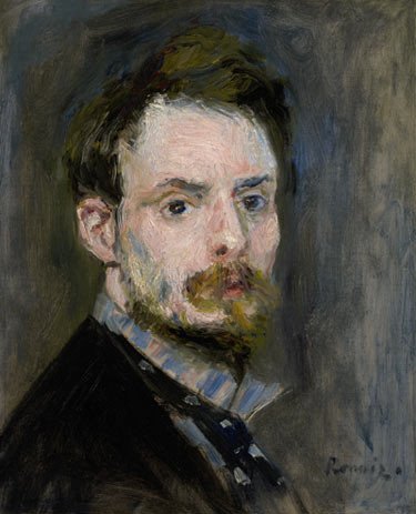 Autorretrato. Pierre-Auguste Renoir. 1875