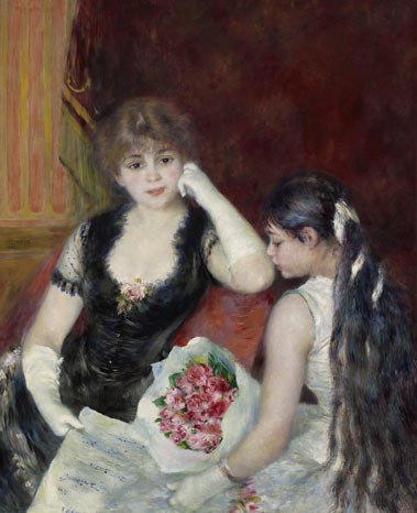 Palco en el Teatro. Pierre-Auguste Renoir