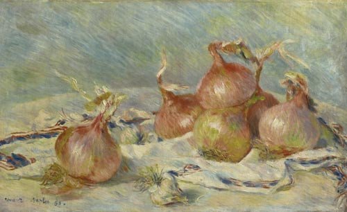 Cebollas. Pierre-Auguste Renoir