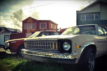 Automóviles en Punta Arenas(Chile). Imagen de Beatriz Alvarez. guiarte.com