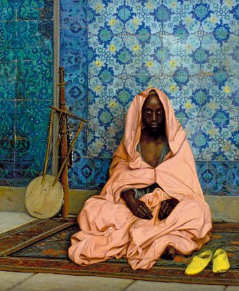 Jean-Léon Gérôme. El bardo negro. 1888. Qatar Museums. En la muestra del Thyssen Bornemisza