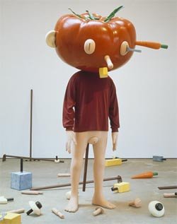 Cabeza de tomate (burdeos) . 1994. Paul McCarthy. Foto: Douglas M. Parker. © Douglas M. Parker Studio, cortesía del artista y Hauser & Wirth, Londres y Zurich