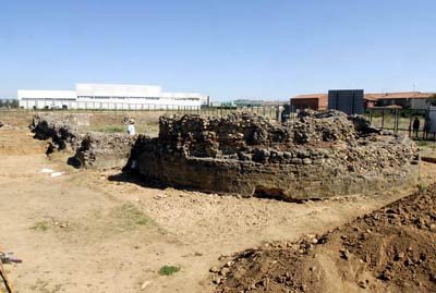 Marialba. Imagen de las excavaciones, desde el entorno de la cabecera.