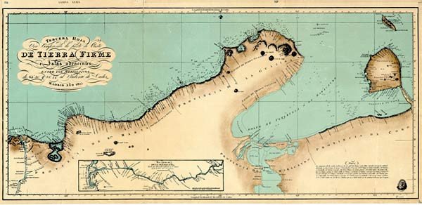 Imagen de la muestra de la cartografía de la expedicióndel brigadier Joaquin Francisco Fidalgo