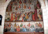 Pinturas en la catedral. Image...