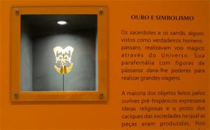Exposición del Museo del Oro en el Centro Cultural de la Universidad Fortaleza de Brasil