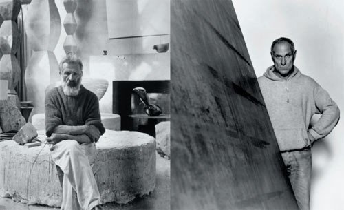  Imágenes de Brancusi (ca.1933) y Serrra (1987). De la Collection Centre Pompidou, distribuida por RMN, París /  y Serra Studio, Nueva York / Nancy Lee Katz.