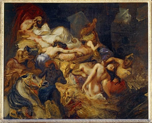Eugène Delacroix. Muerte de Sardanápalo, boceto © Musée du Louvre / Erich Lessing