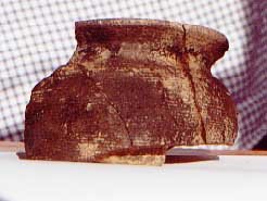 En el entorno de Revilla existen varios yacimientos arqueológicos de alto interés, aún sin estudiar. Antigua cerámica de uno de ellos.